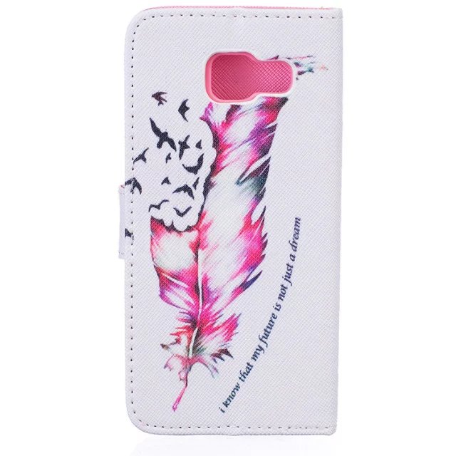 Galaxy A3 2016 case wallet leather case printed