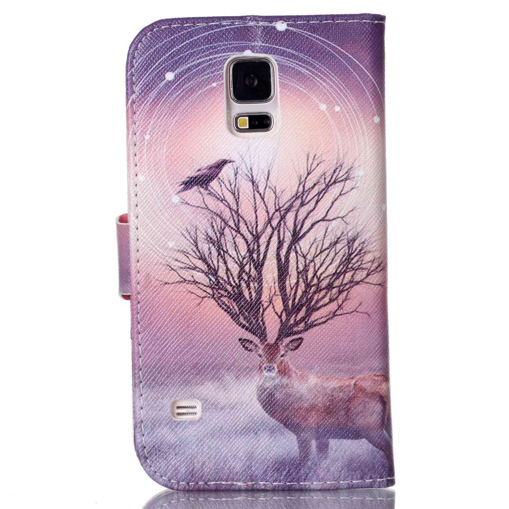 Galaxy S5 case wallet leather case printed
