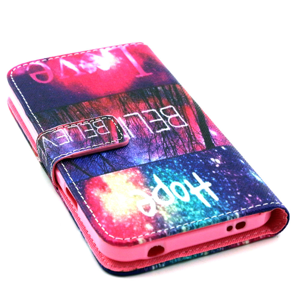Galaxy S5 case wallet leather case printed