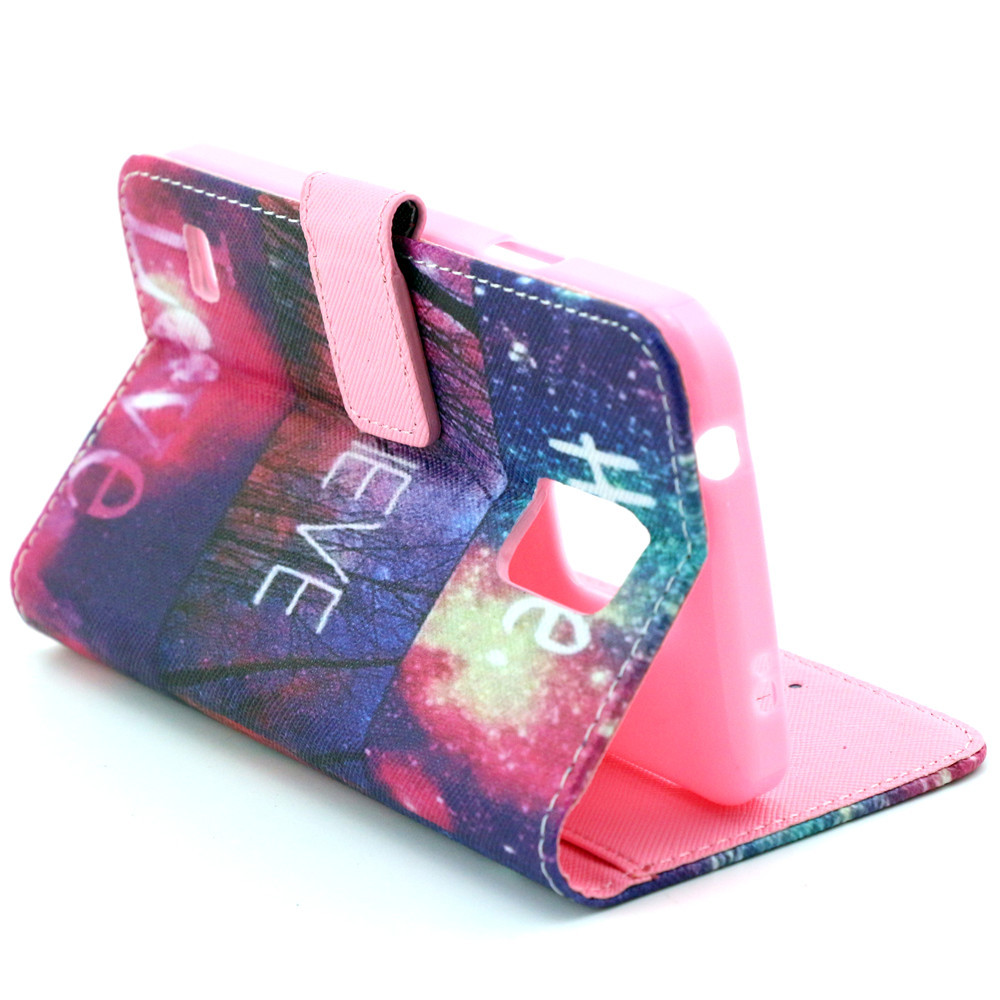 Galaxy S5 case wallet leather case printed