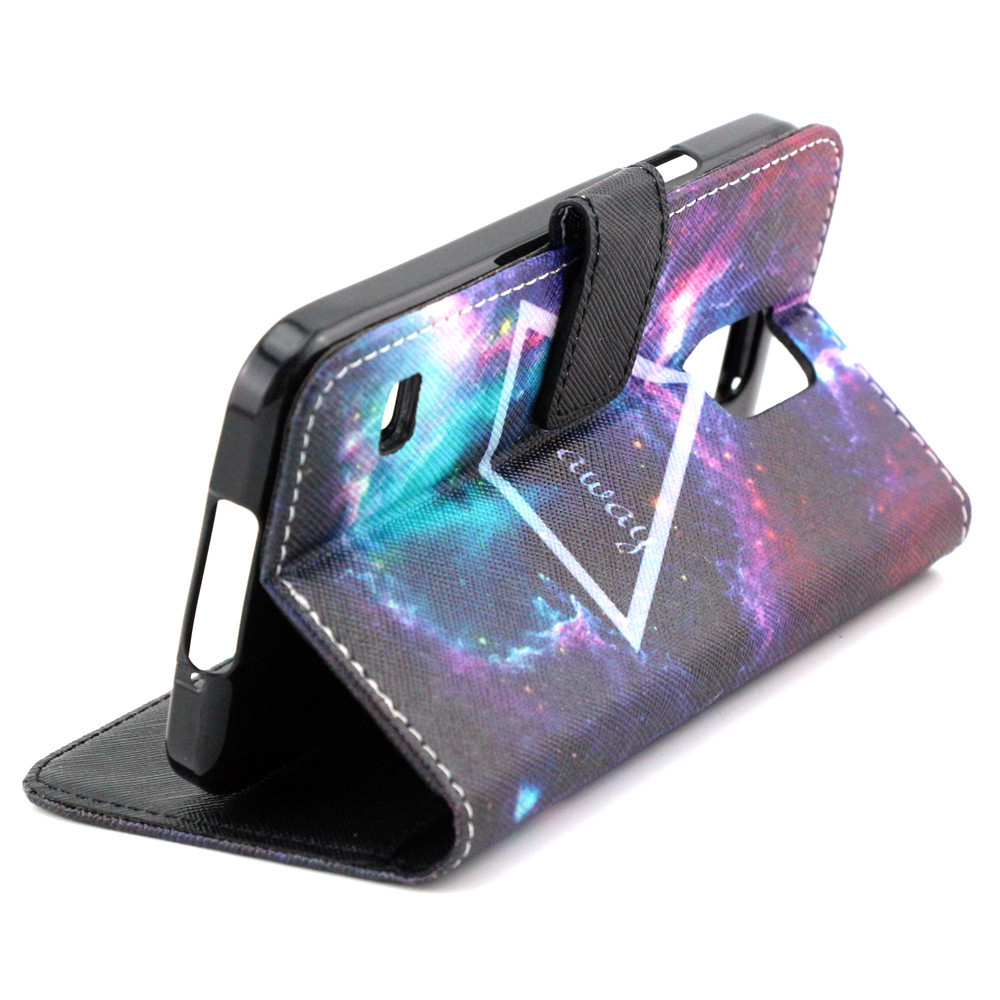 Galaxy S5 case wallet leather case printed