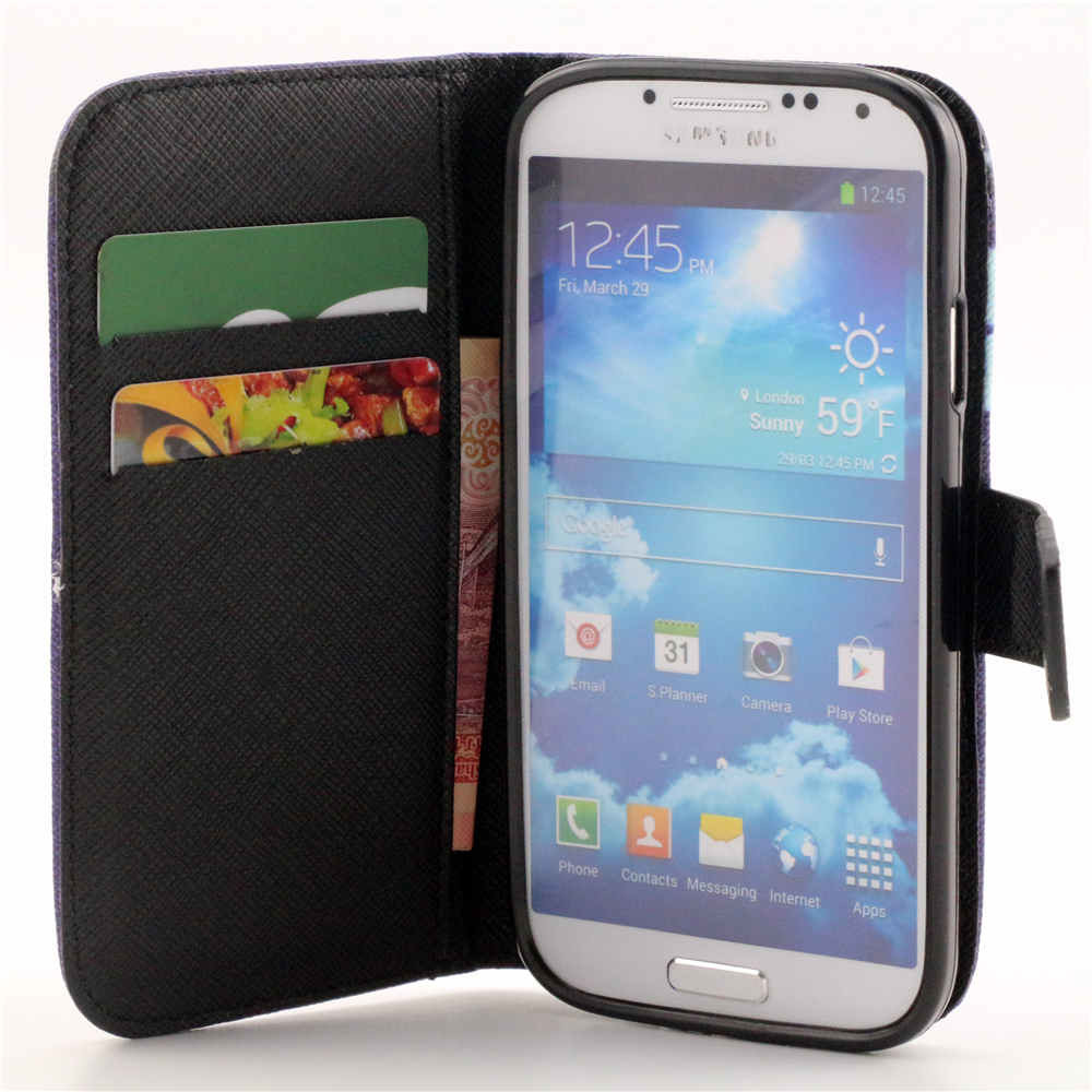 Galaxy S4 case wallet leather case printed Galaxy S4 case wallet leather case printed