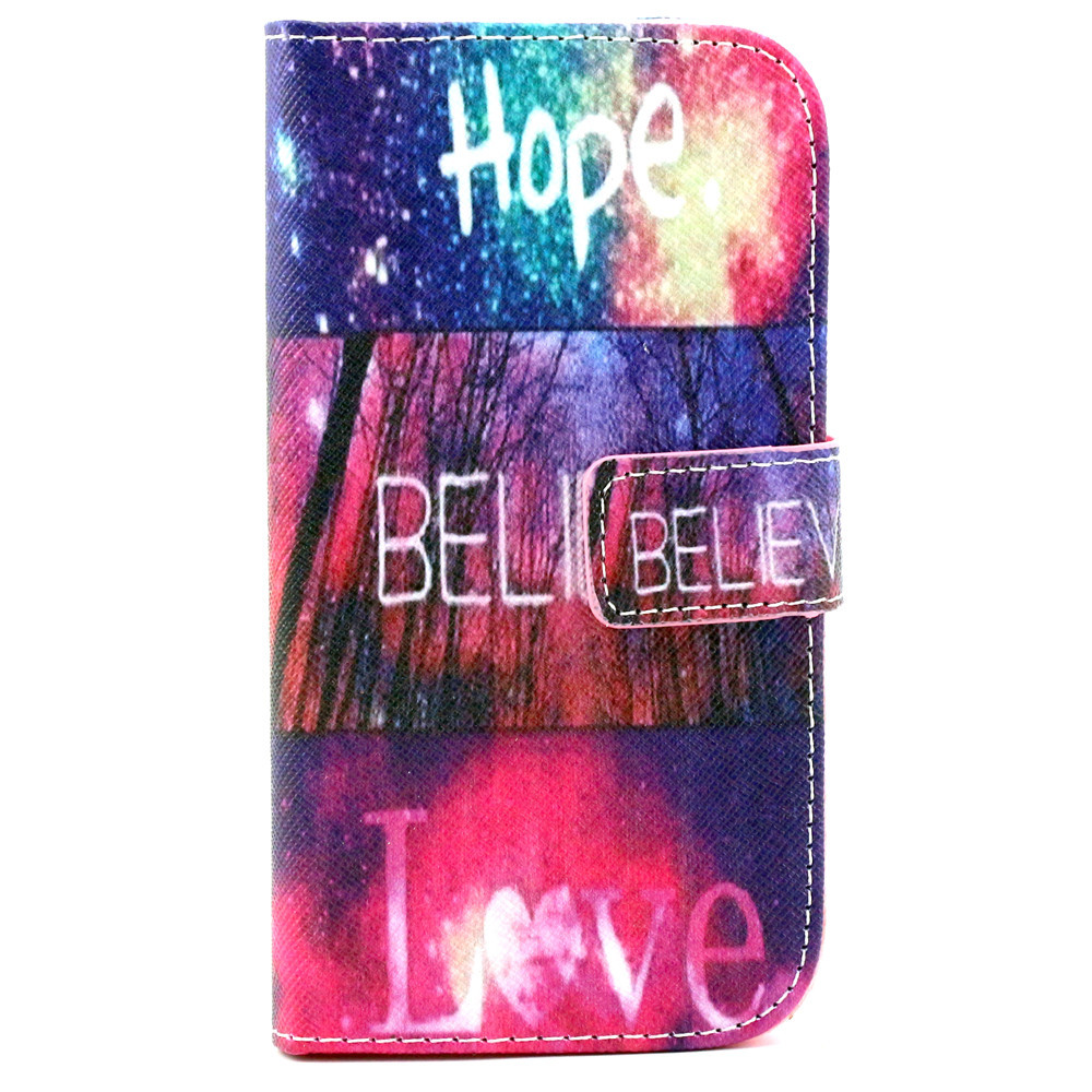 Galaxy S4 case wallet leather case printed