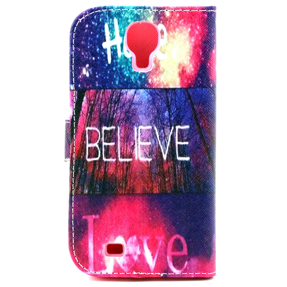 Galaxy S4 case wallet leather case printed