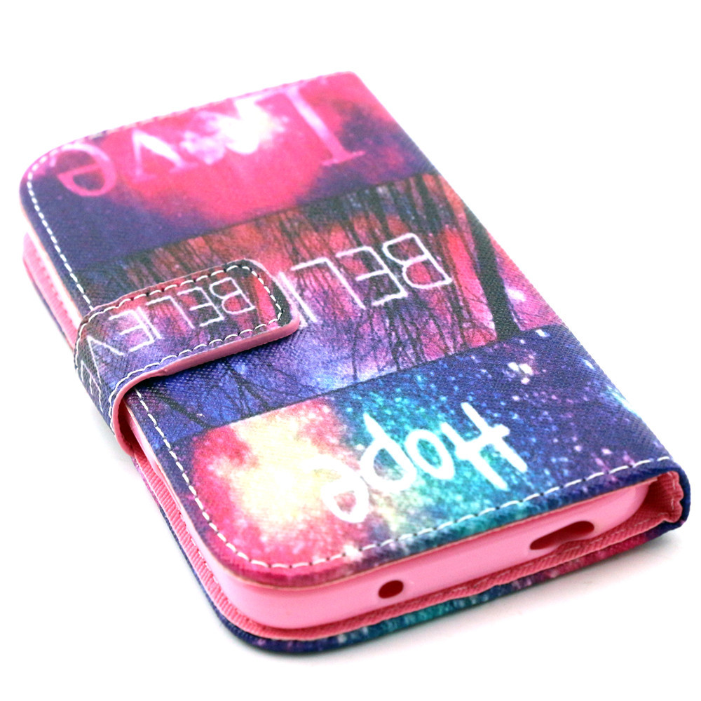 Galaxy S4 case wallet leather case printed