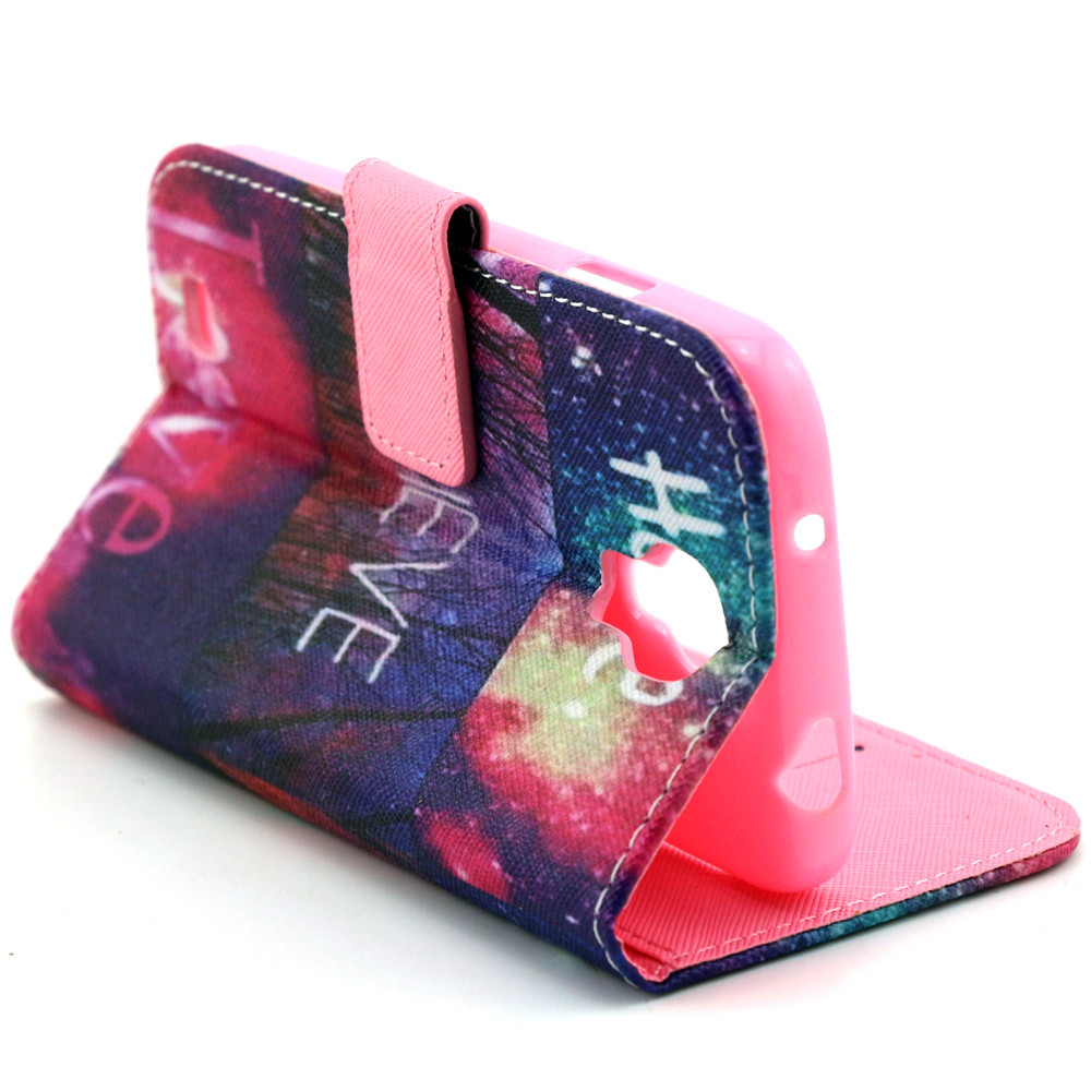 Galaxy S4 case wallet leather case printed