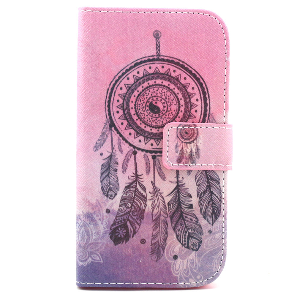 Galaxy S4 case wallet leather case printed