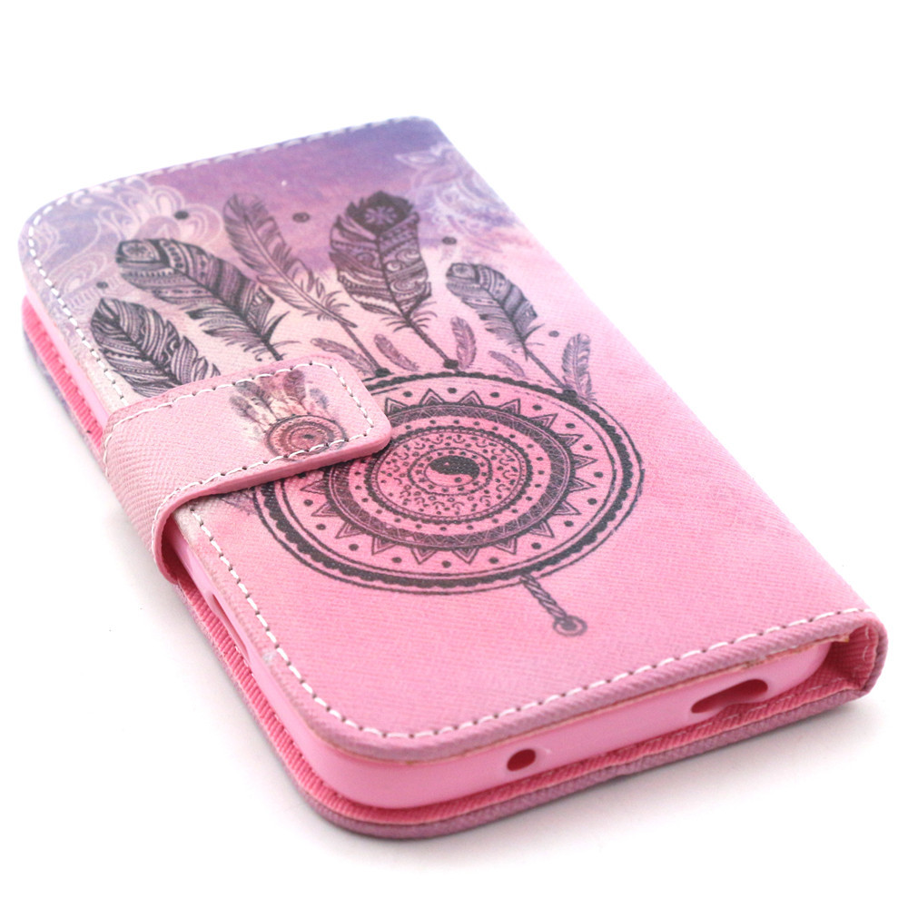 Galaxy S4 case wallet leather case printed