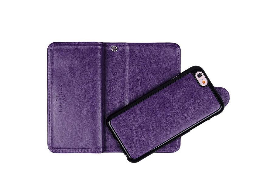 Iphone 6 6s plus detachable wallet leather case