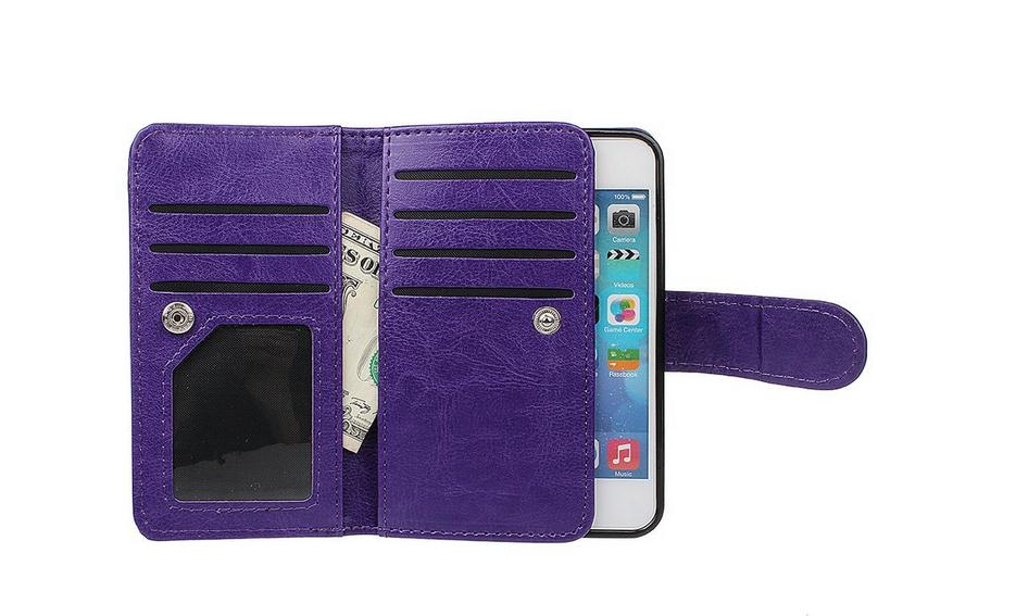 Iphone 5 5s se full wallet leather case detachable Iphone 5 5s se full wallet leather case detachable