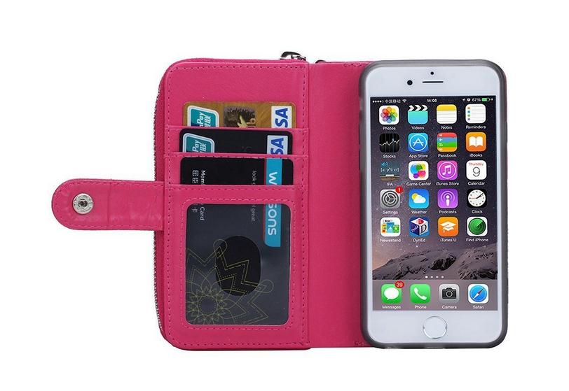 iPhone 5 5s SE coin wallet case detachable full wallet leather case iPhone 5 5s SE coin wallet case detachable full wallet leather case