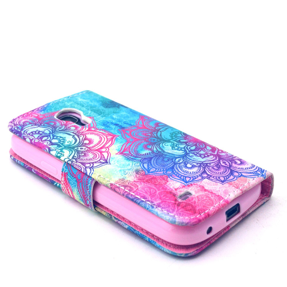 Galaxy S4 Mini case wallet leather case printed