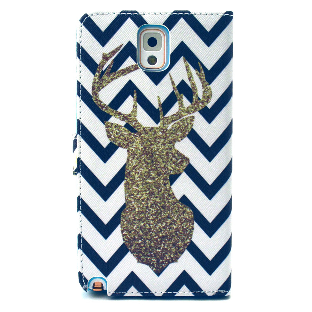 Galaxy NOTE 3 case wallet leather case printed