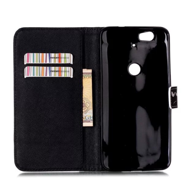 Google Nexus 6P case wallet leather case printed