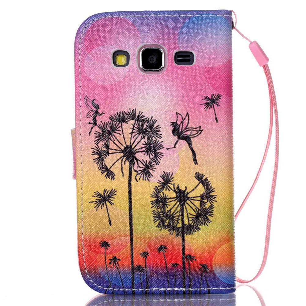 Galaxy Core Prime case wallet leather case printed