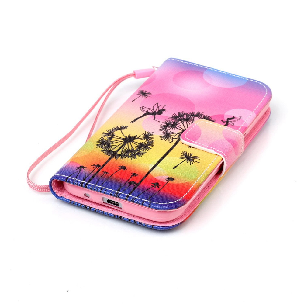 Galaxy Core Prime case wallet leather case printed