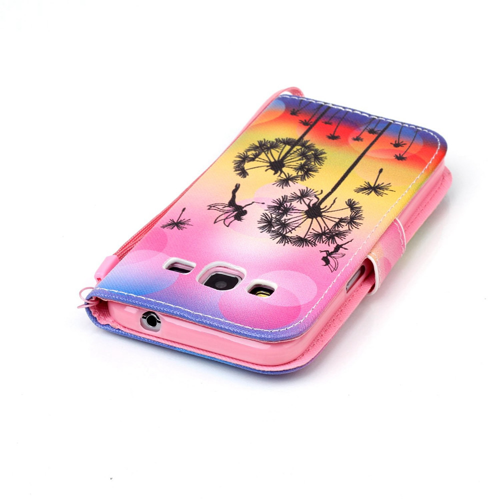 Galaxy Core Prime case wallet leather case printed