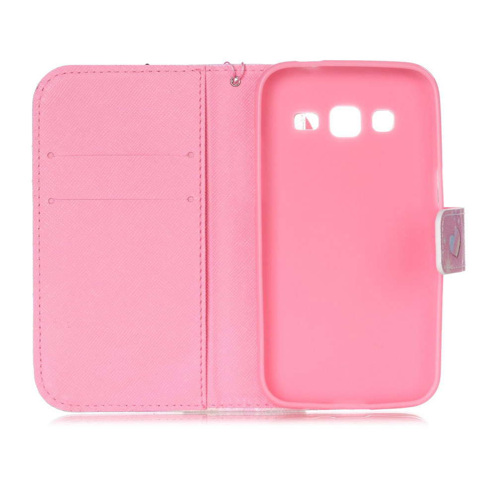 Galaxy Core Prime case wallet leather case printed