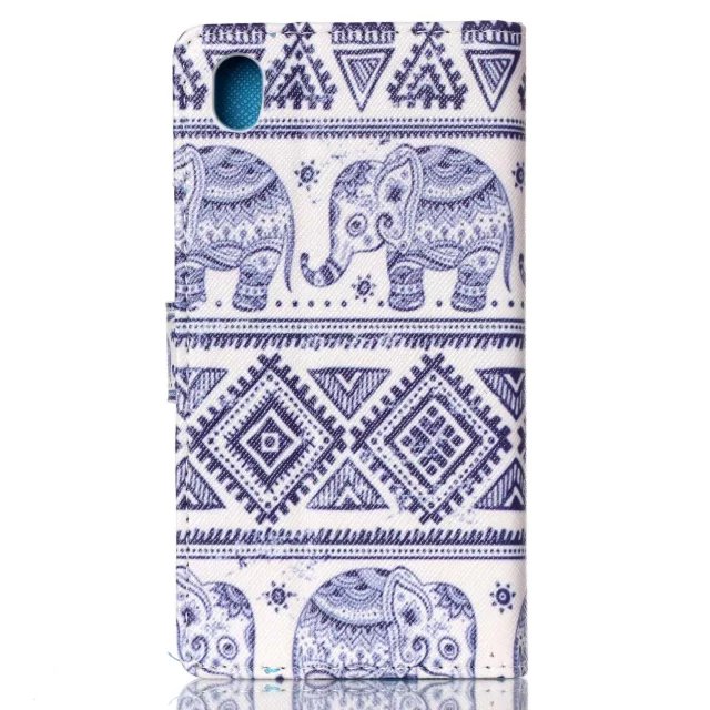 Sony M4 Aqua case wallet leather case printed