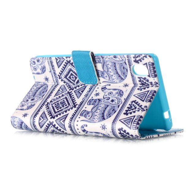 Sony M4 Aqua case wallet leather case printed