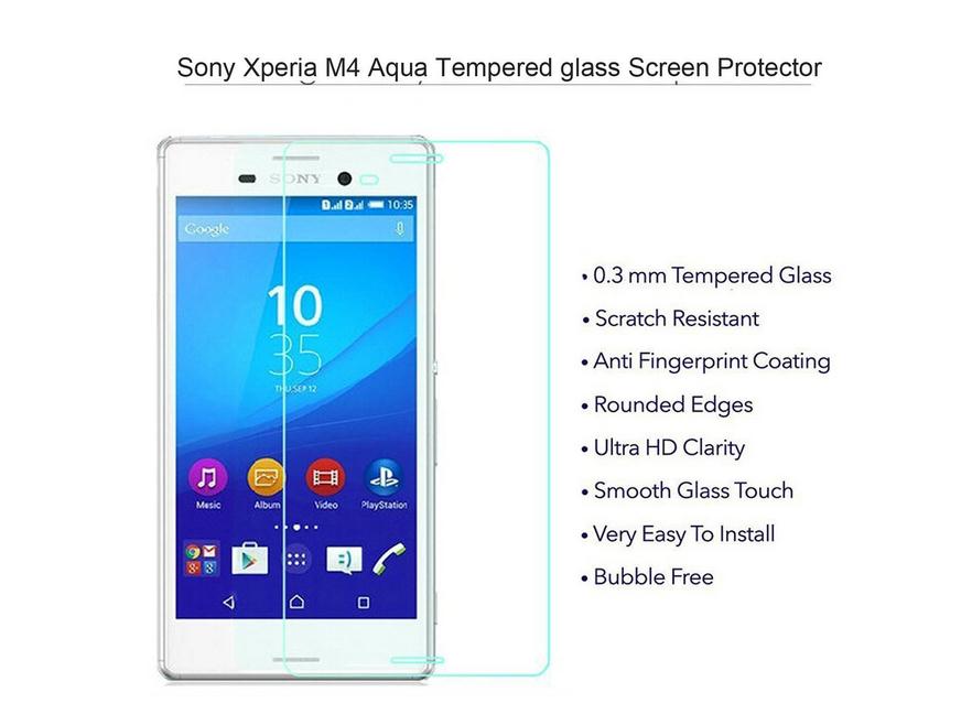 SONY M4 Aqua tempered Glass Screen protector