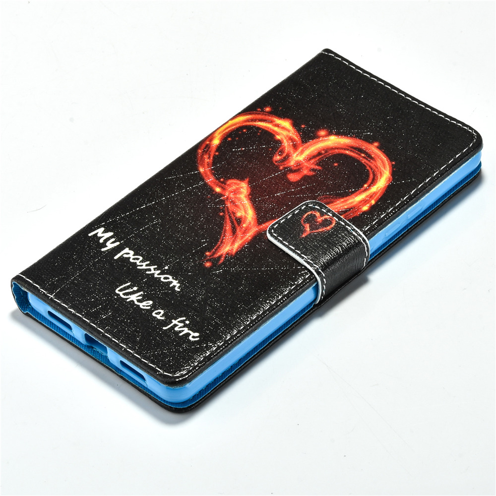 Huawei P9 lite case wallet leather case printed