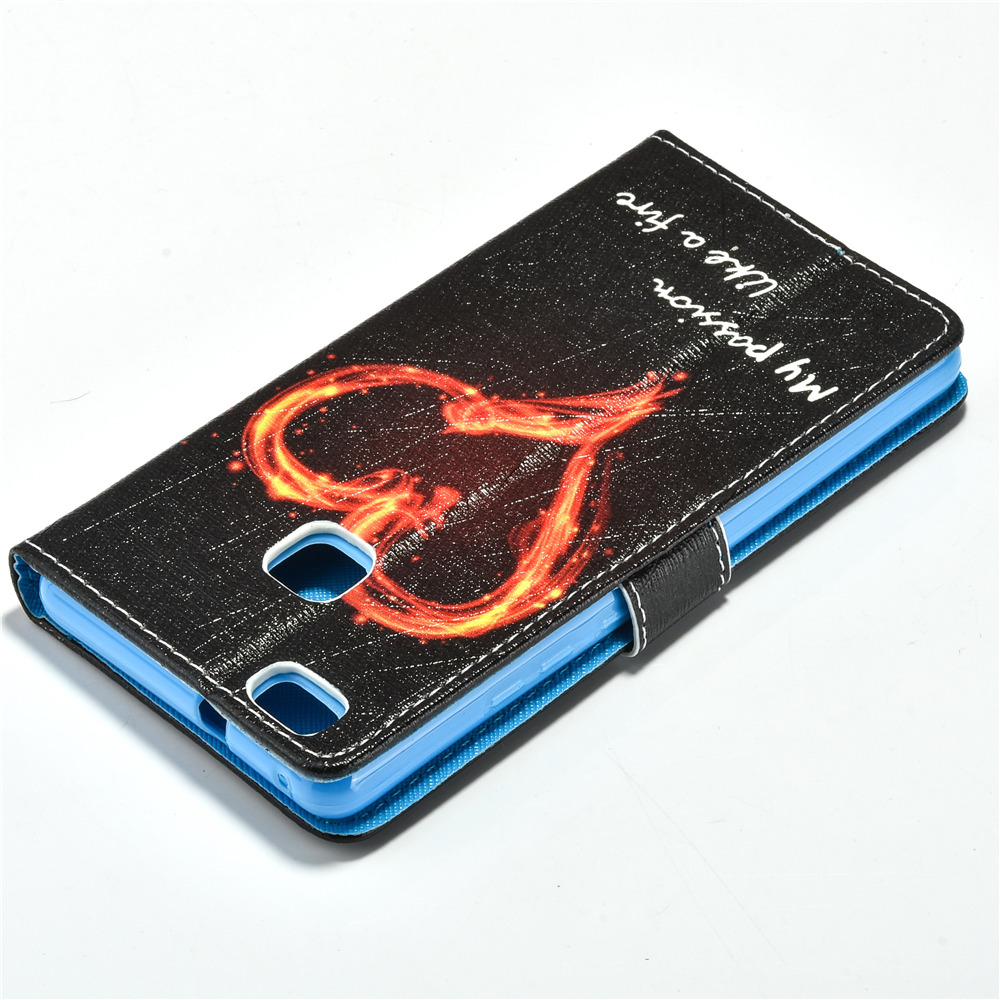 Huawei P9 lite case wallet leather case printed