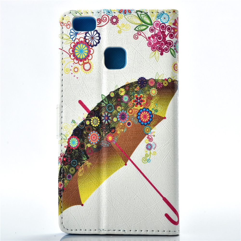 Huawei P9 lite case wallet leather case printed