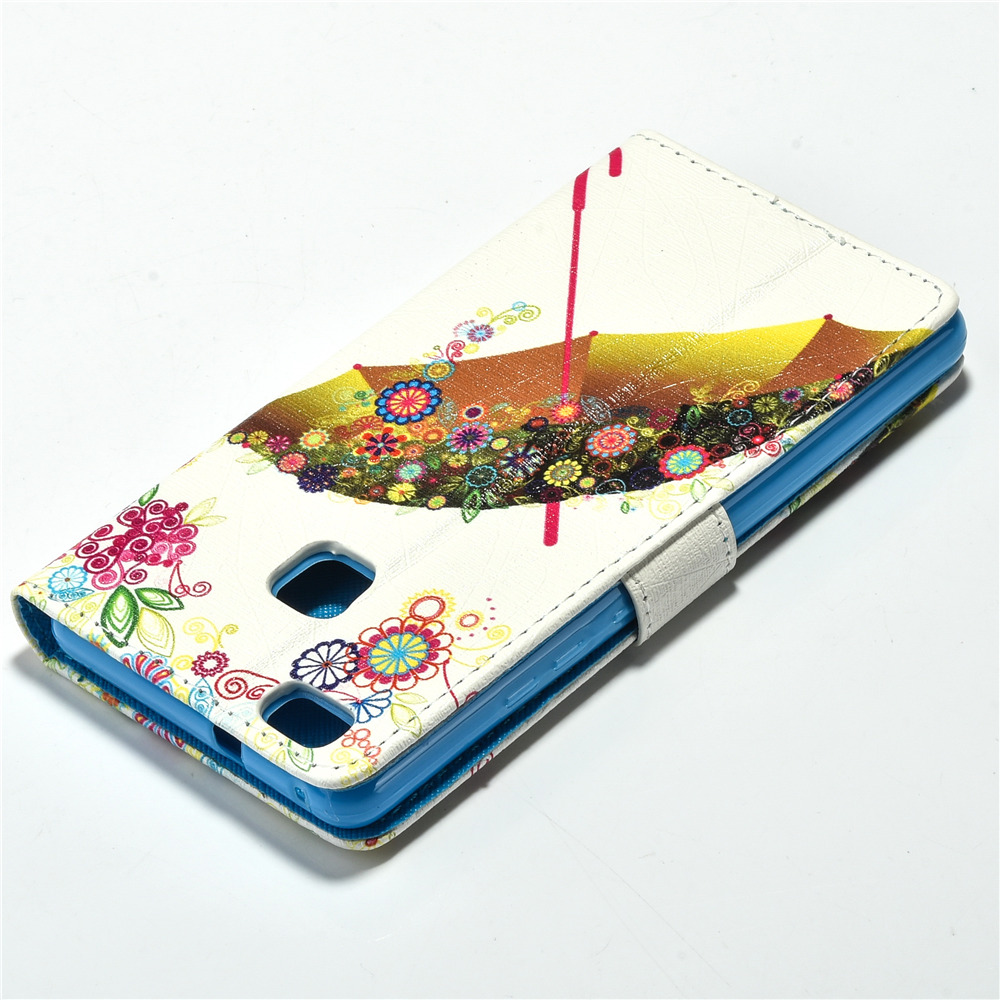 Huawei P9 lite case wallet leather case printed