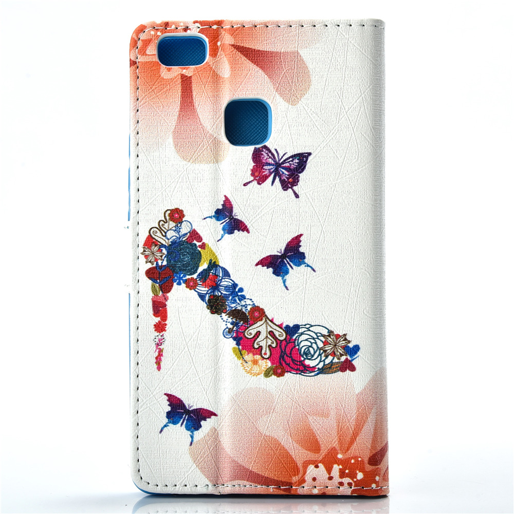 Huawei P9 lite case wallet leather case printed