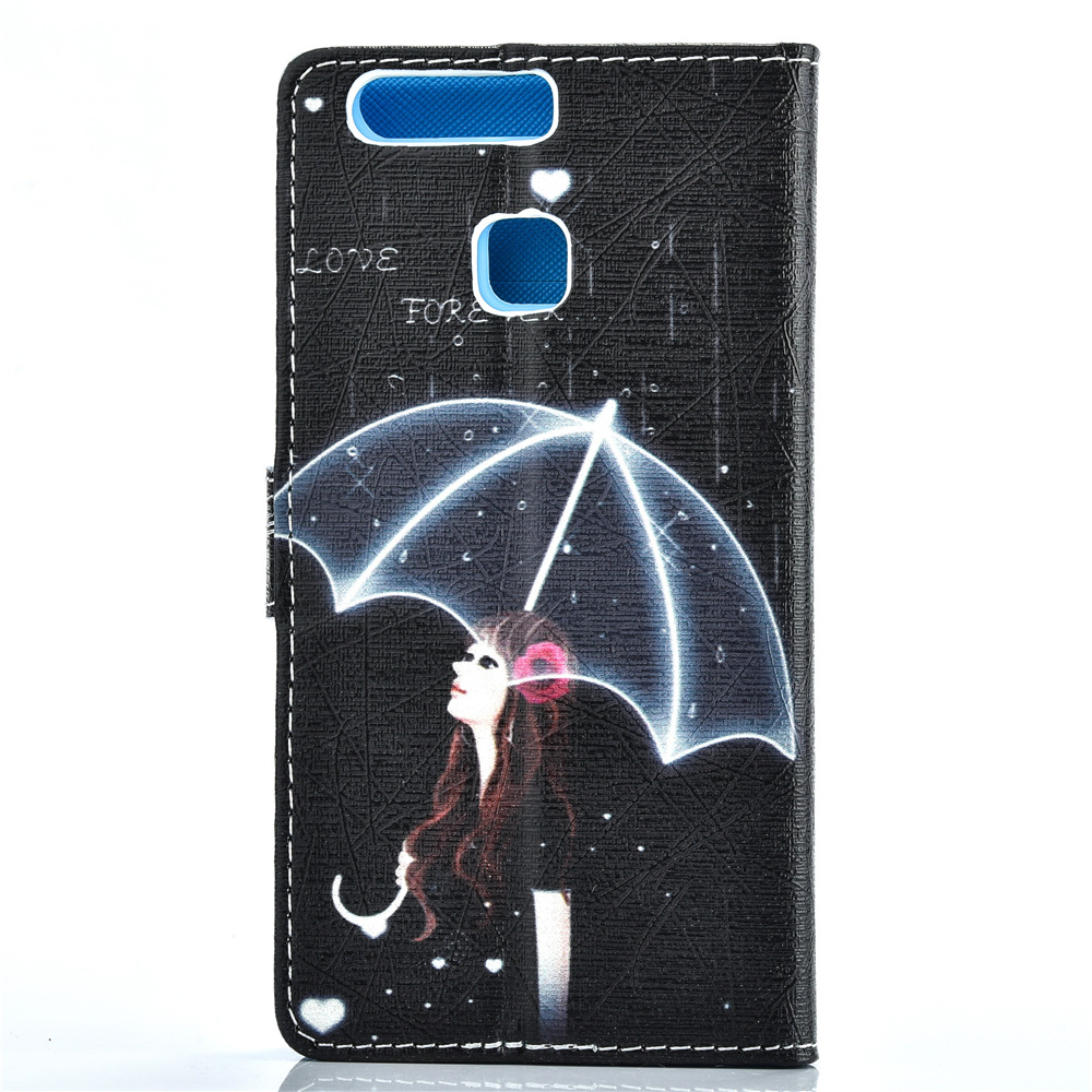 Huawei P9 case wallet leather case printed