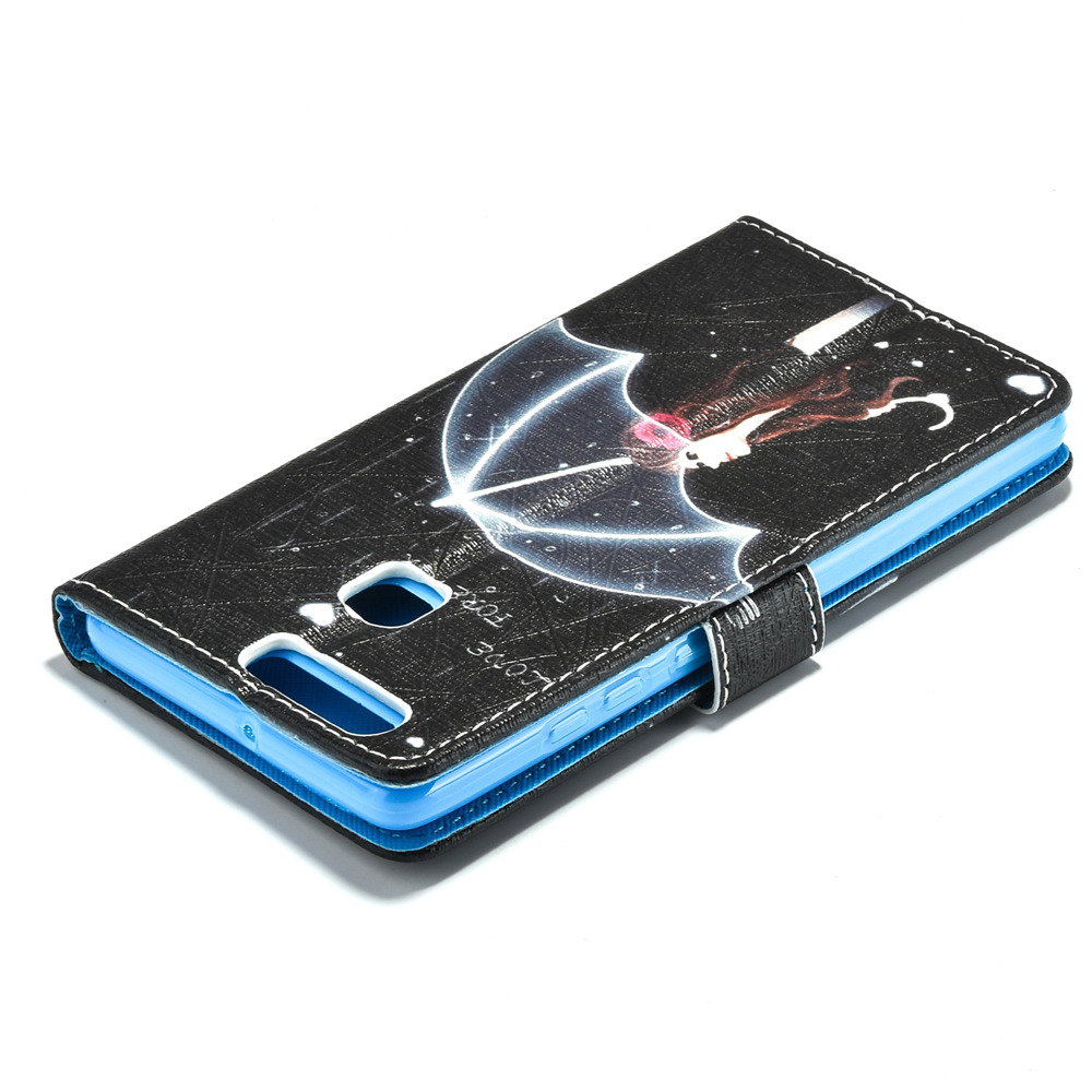 Huawei P9 case wallet leather case printed