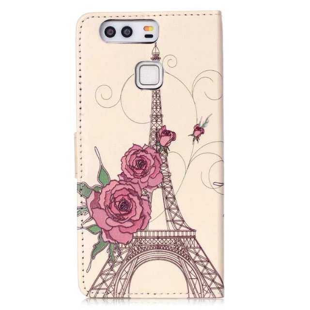 Huawei P9 case wallet leather case printed