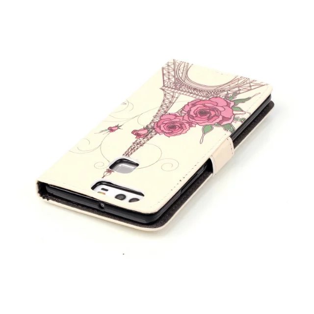 Huawei P9 case wallet leather case printed