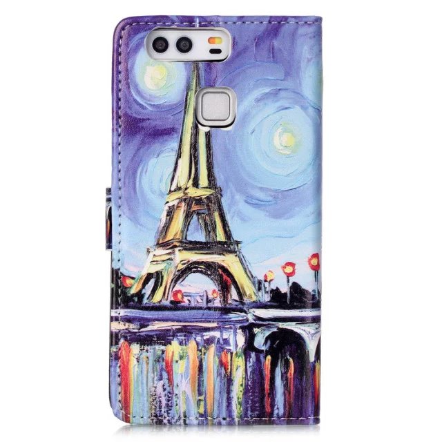 Huawei P9 case wallet leather case printed