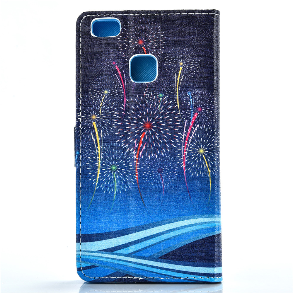 Huawei P9 lite case wallet leather case printed