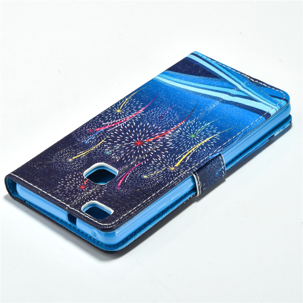 Huawei P9 lite case wallet leather case printed