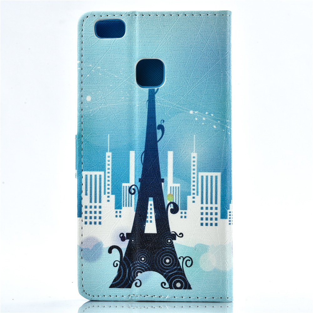 Huawei P9 lite case wallet leather case printed