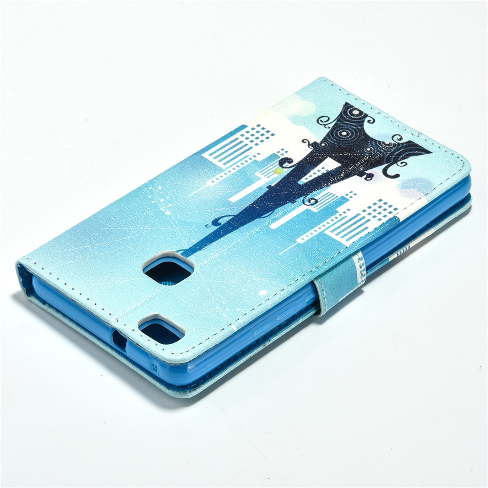 Huawei P9 lite case wallet leather case printed