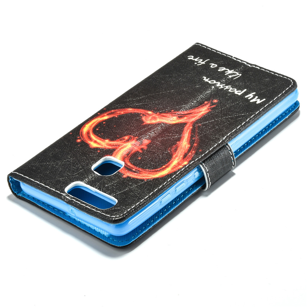 Huawei P9 case wallet leather case printed