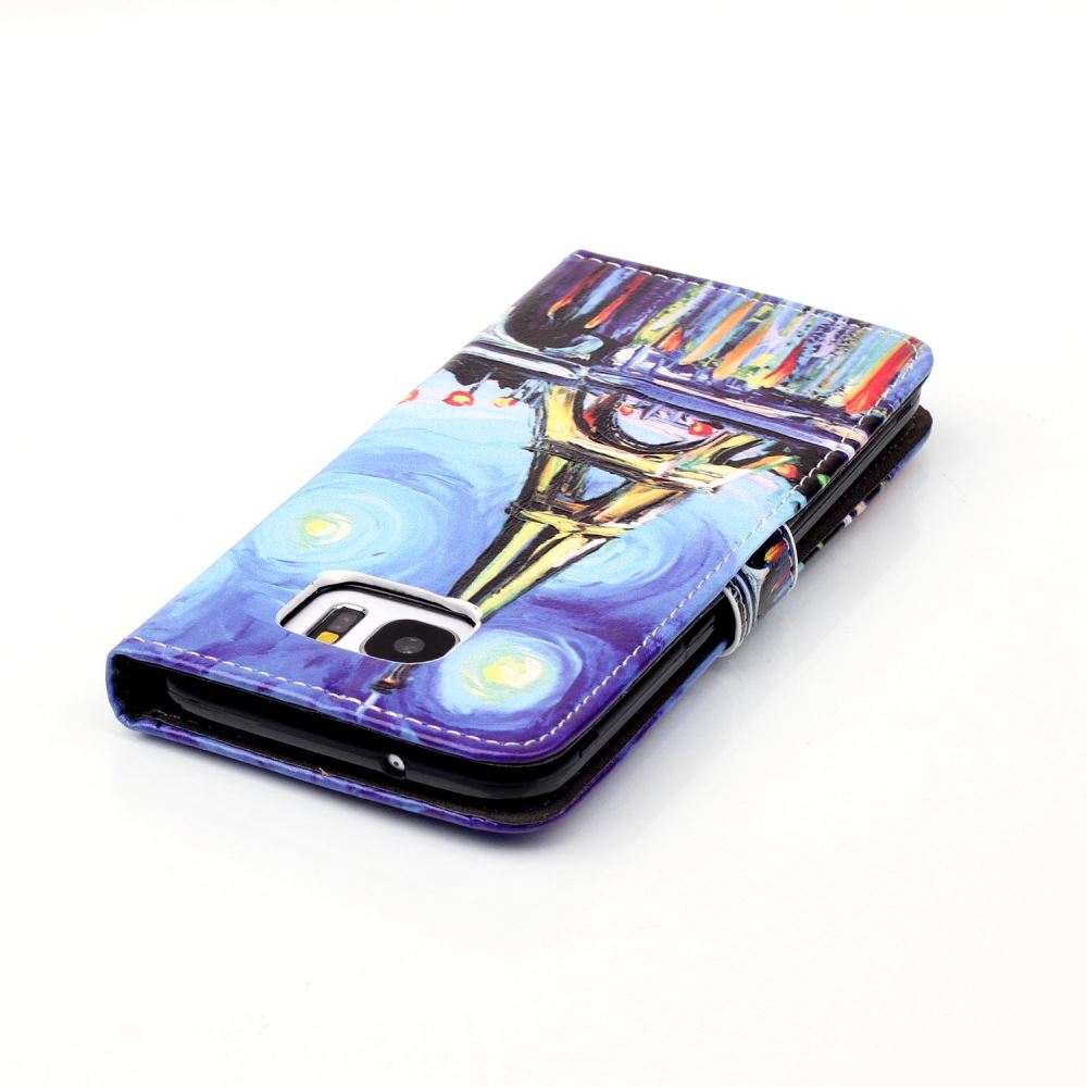 Galaxy S7 Edge case wallet leather case printed