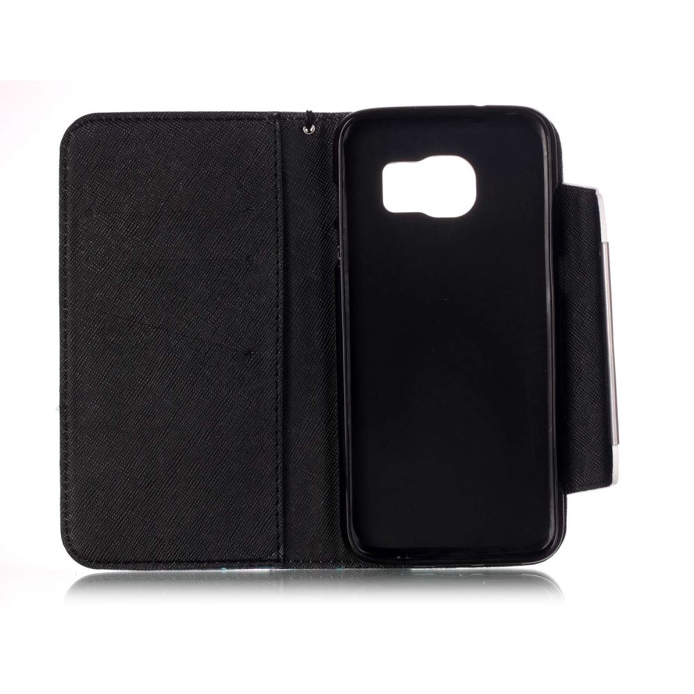 Galaxy S7 EDGE case wallet leather case printed