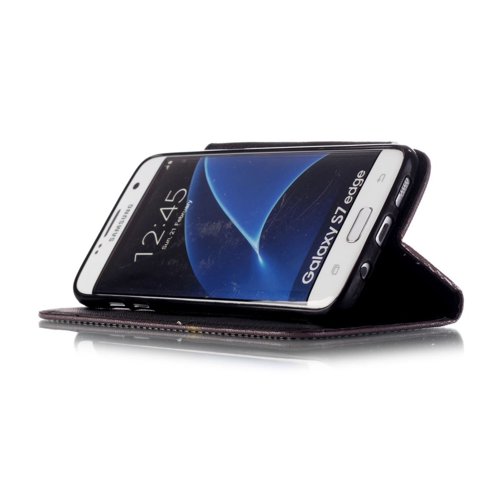 Galaxy S7 EDGE case wallet leather case printed