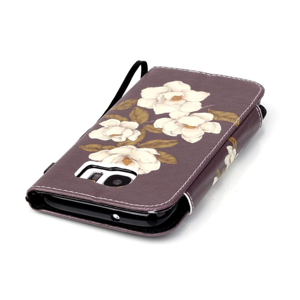 Galaxy S7 EDGE case wallet leather case printed
