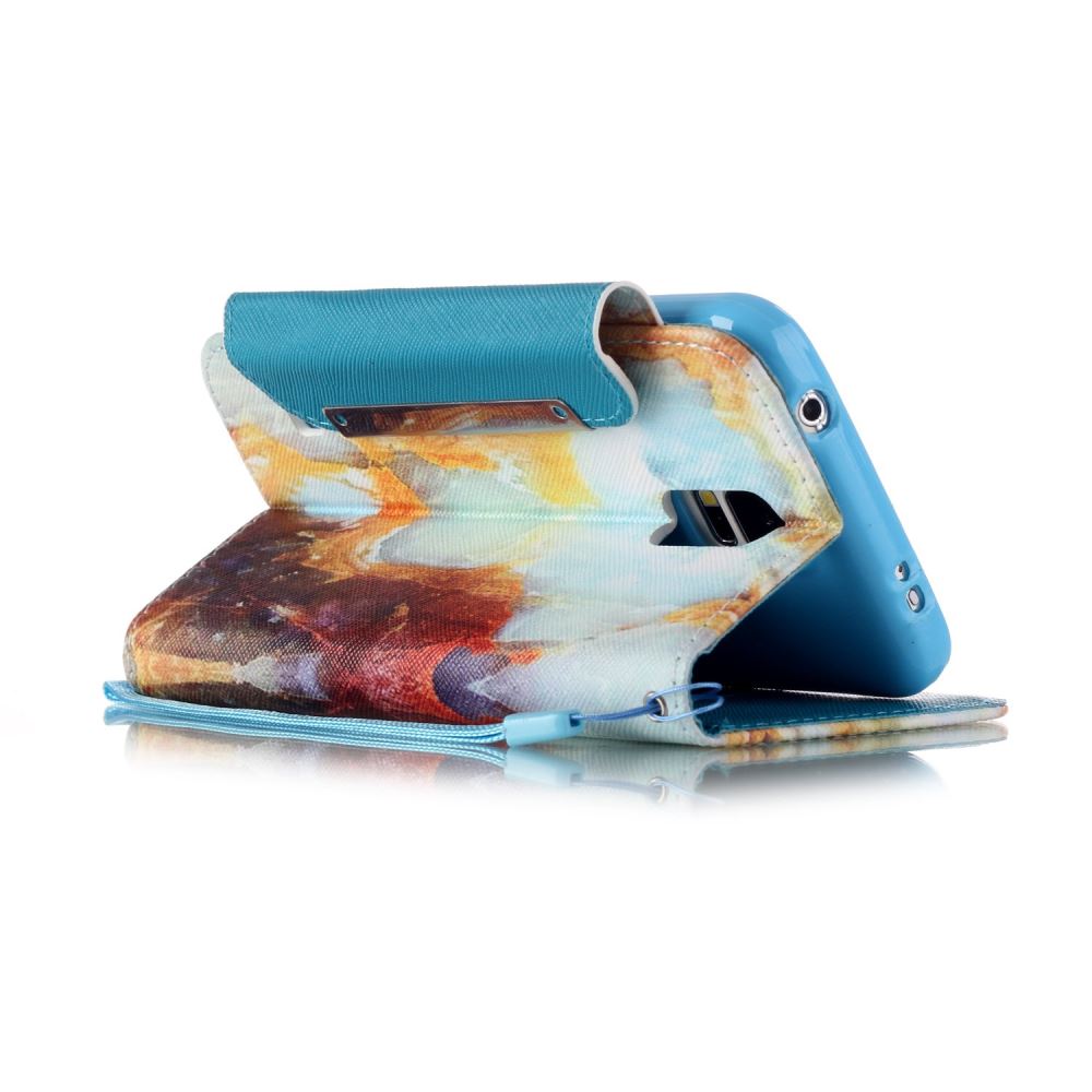 Galaxy S5 case wallet leather case printed