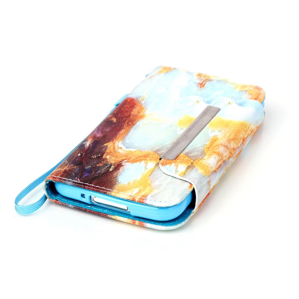 Galaxy S5 case wallet leather case printed