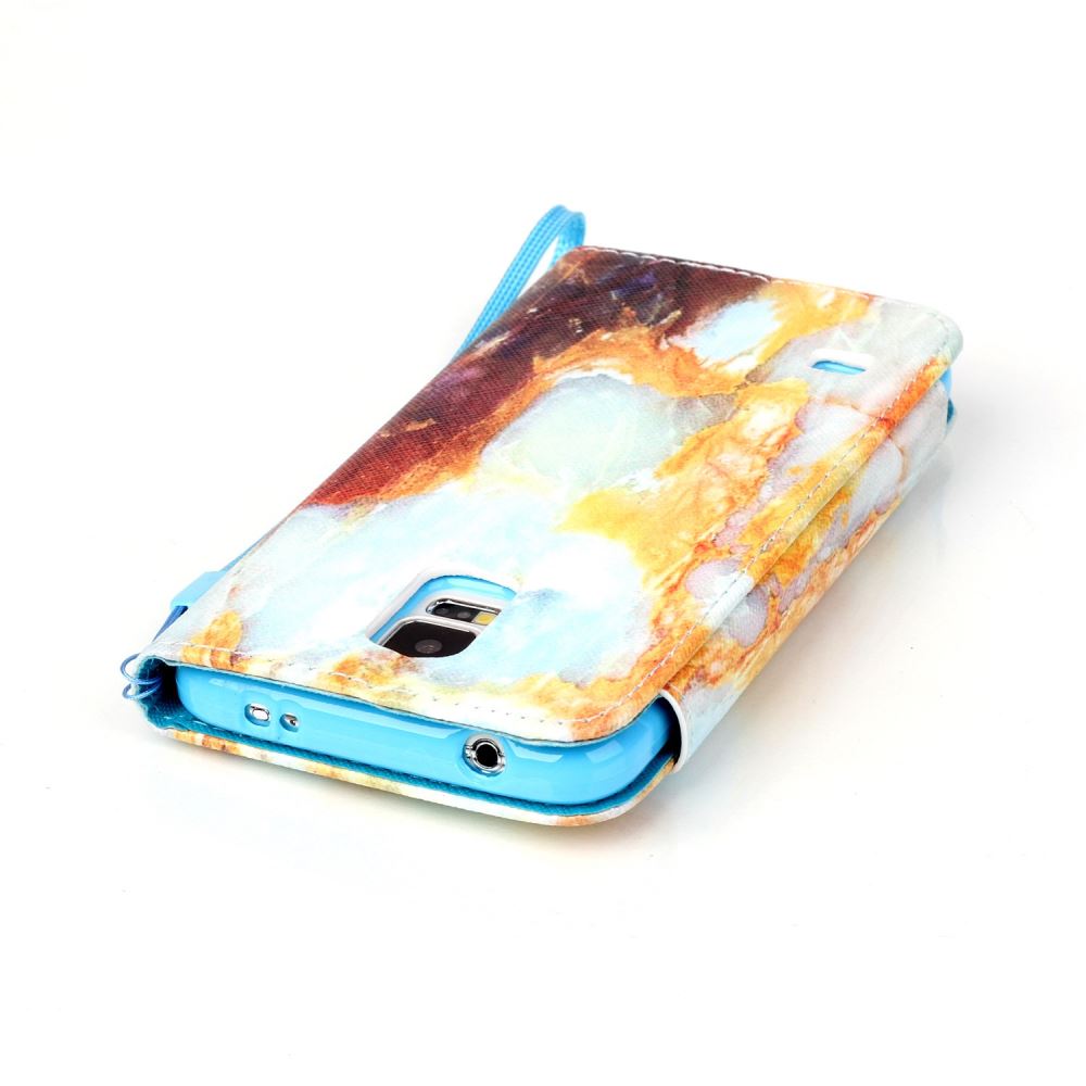 Galaxy S5 case wallet leather case printed