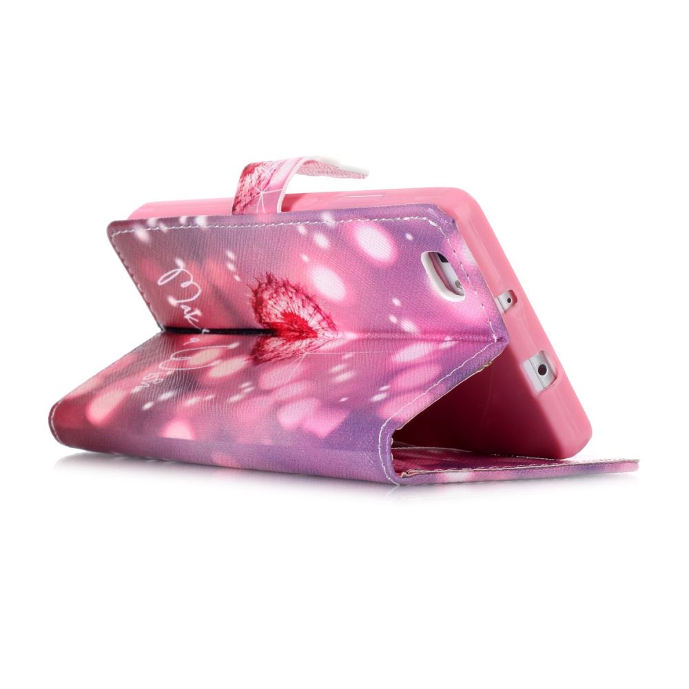 Huawe P8 LITE case wallet leather case printed