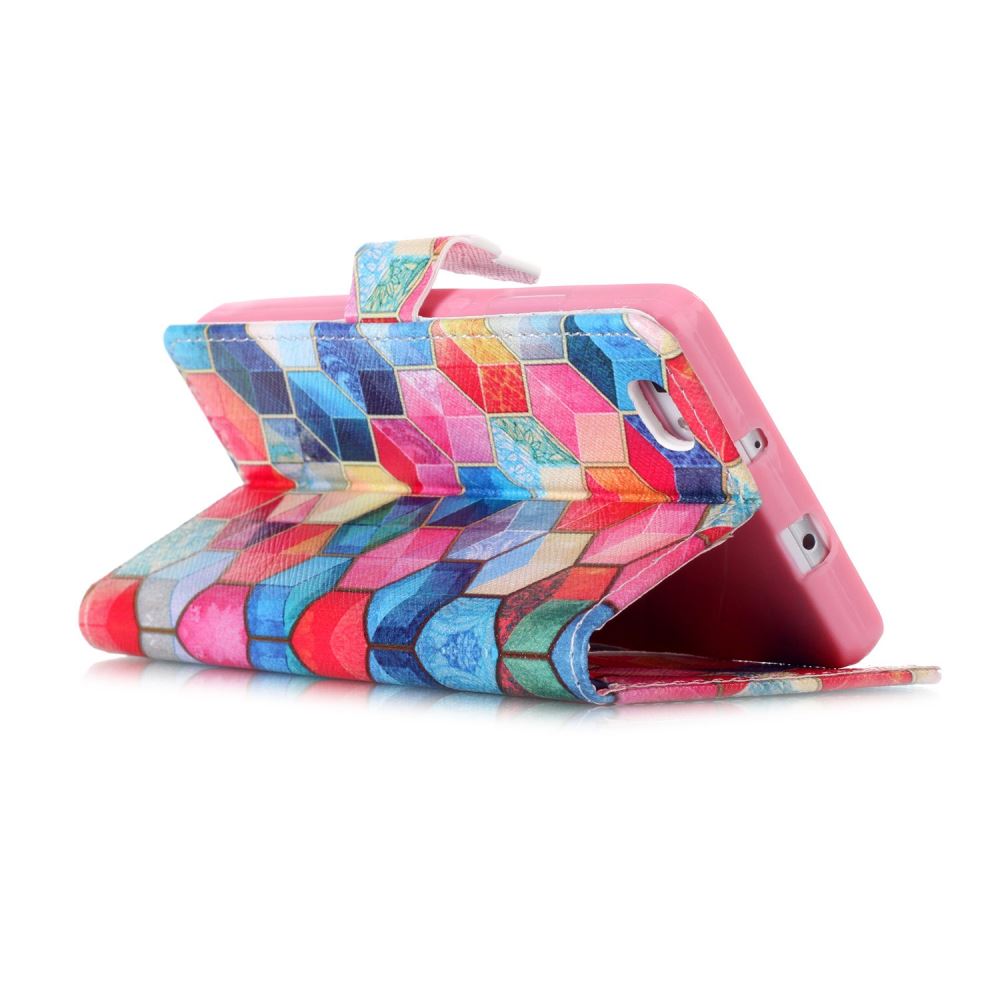 Huawe P8 LITE case wallet leather case printed