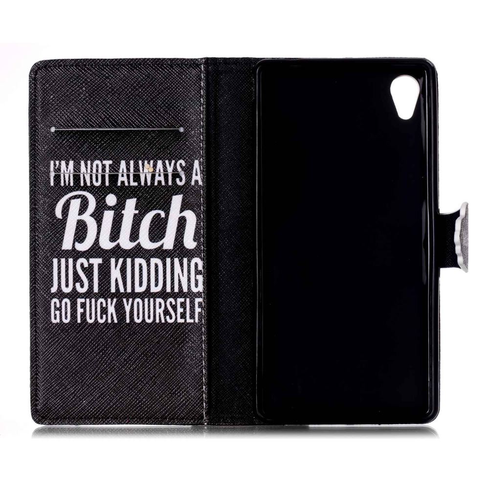 Sony M4 Aqua case wallet leather case printed